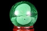 Beautiful, Polished Malachite Sphere - Congo #71537-1